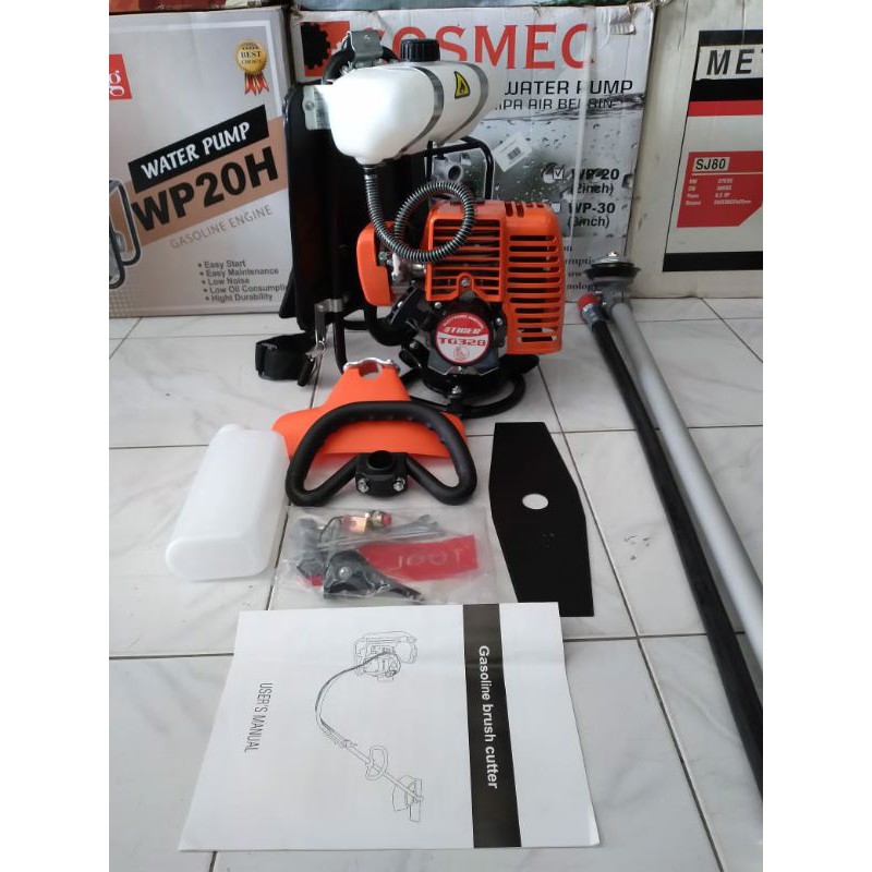 Mesin Potong Rumput Tiger TG328 2 Tak + Gagang Rumput