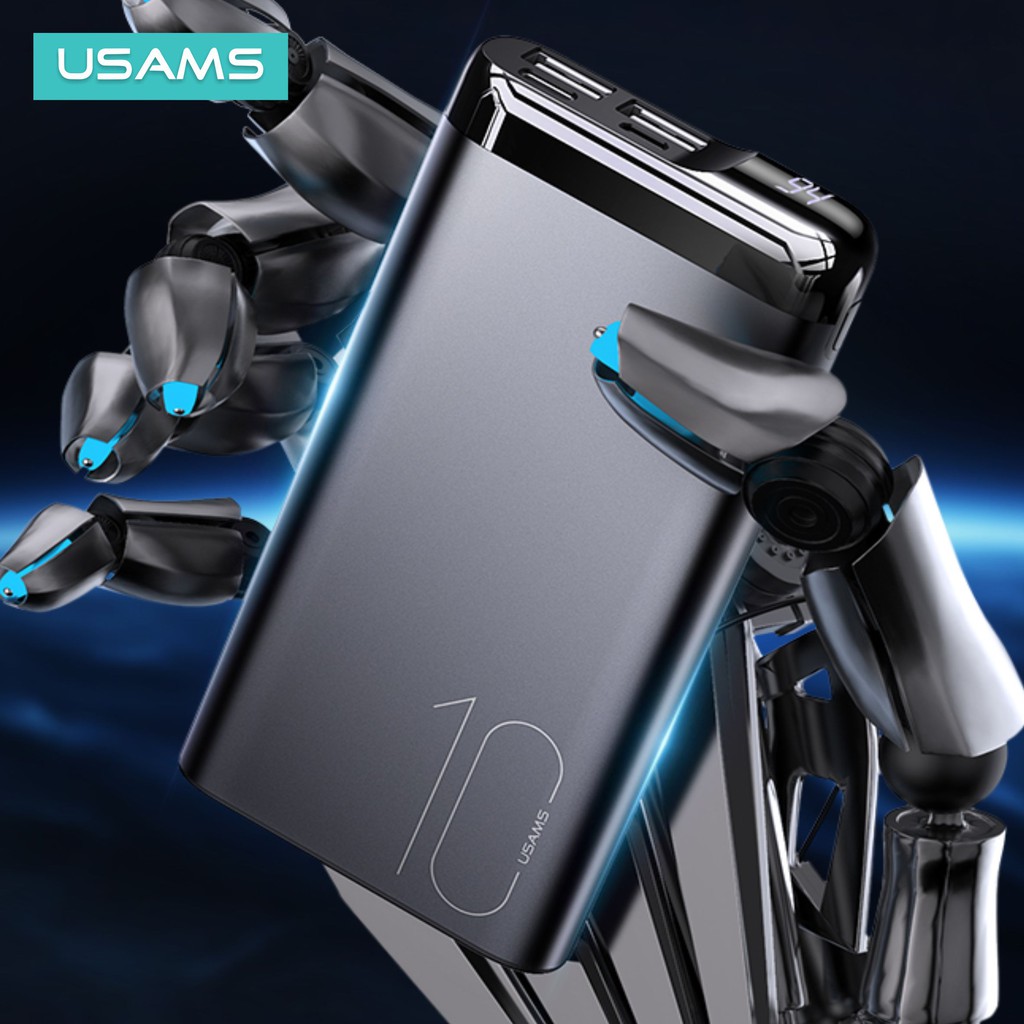 USAMS PB55 Powerbank 10000mAh Dual USB Digital Display