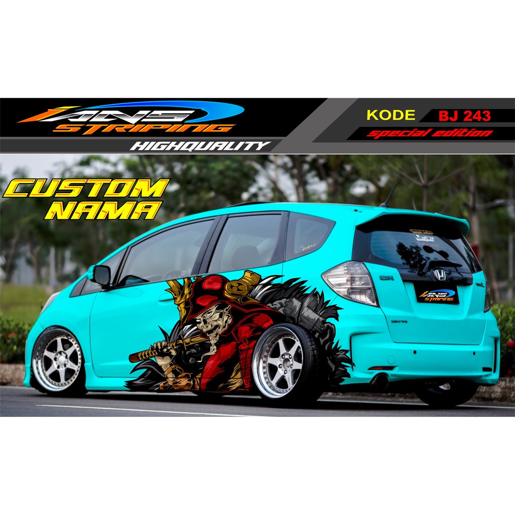 DECAL STICKER MOBIL HONDA JAZZ, BRIO, MOBILIO, AVANZA, AGYA, SIGRA, YARIS / STICKER VARIASI MOBIL