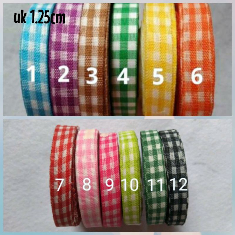 

per roll Pita Kotak 1/2 inch (1.25cm) pita kotak