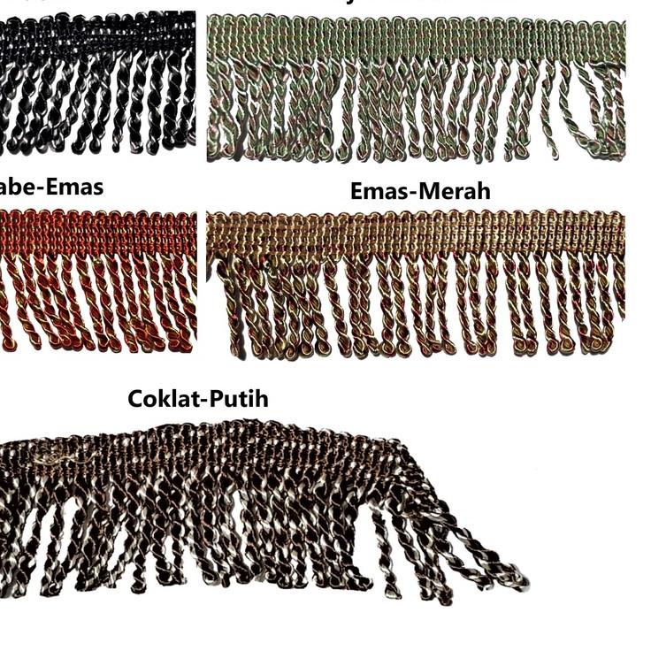 ✤ Renda Rumbai Tambang Sajadah 6 cm @15 meter ✭