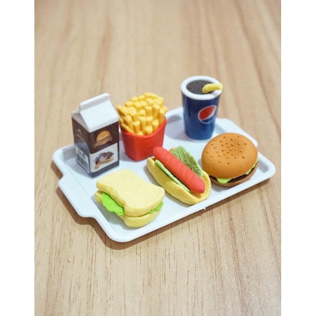 

Penghapus Makanan Burger dan Cola 1 Set