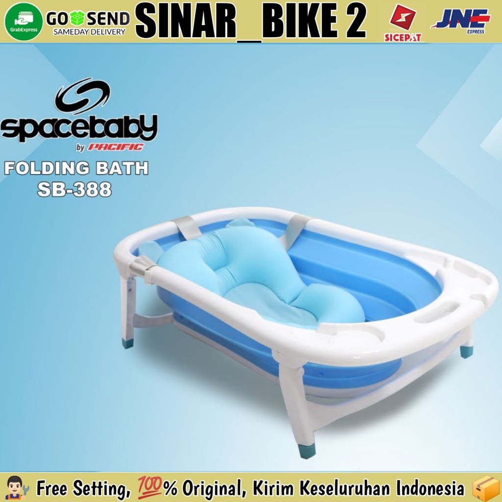 Folding Baby Bath SPACEBABY SB 388 Bak Tempat Mandi Kolam Anak Bayi Bisa Dilipat