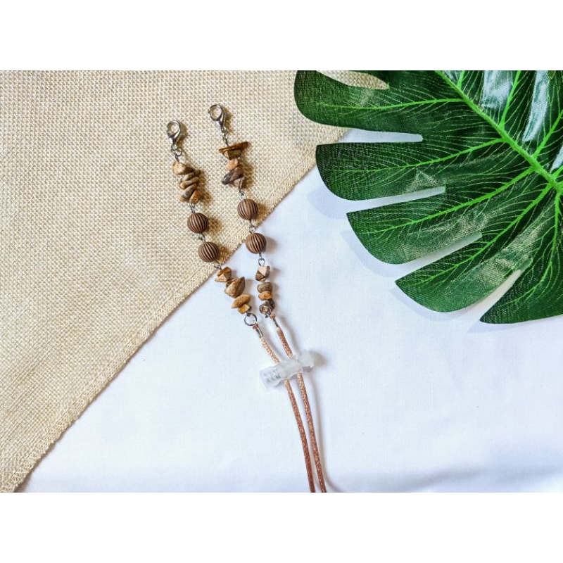 Strap masker / rantai masker / 2in1 Strap konektor masker batu belah