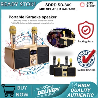 SDRD SD 306 SD 309 Wireless Mic Karaoke Dual Mikrofon Nirkabel Bluetooth