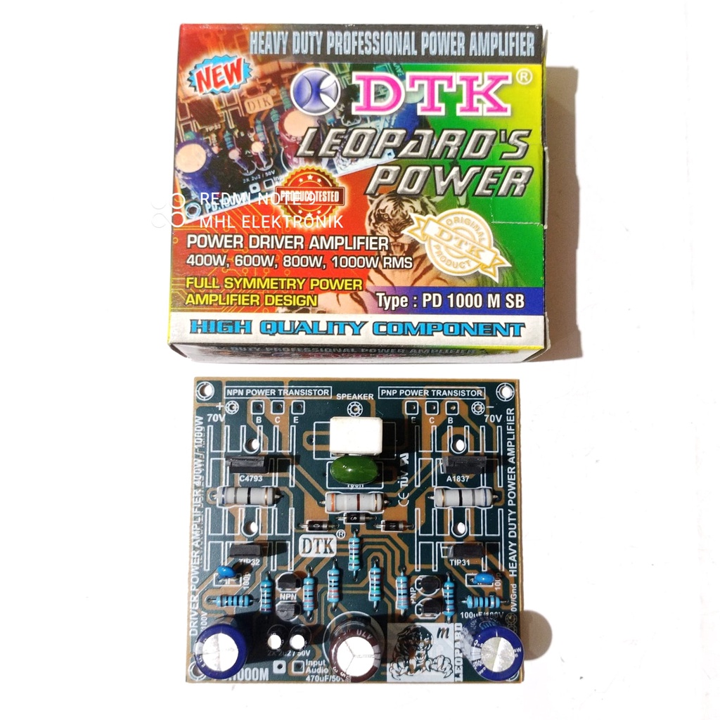 New DTK Leopard's Power Amplifier 400-1000 Watt Mono 2 Tingkat PD 1000 M SB