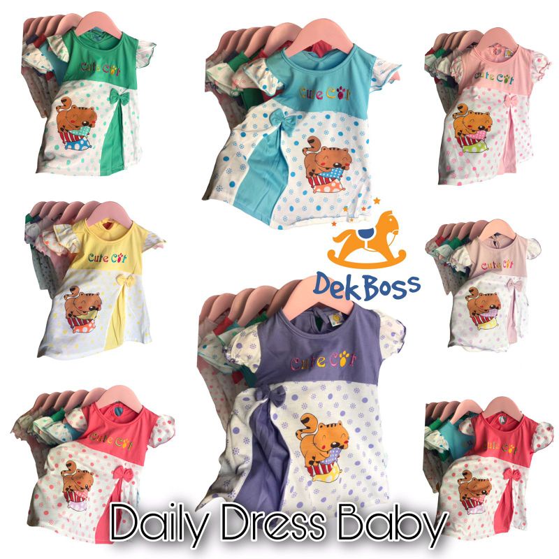 Dress bayi perempuan | Baju bayi perempuan | Dres bayi perempuan 6 12 bulan | Daster bayi perempuan 6 12 bulan atau 1 tahun | Daster harian anak