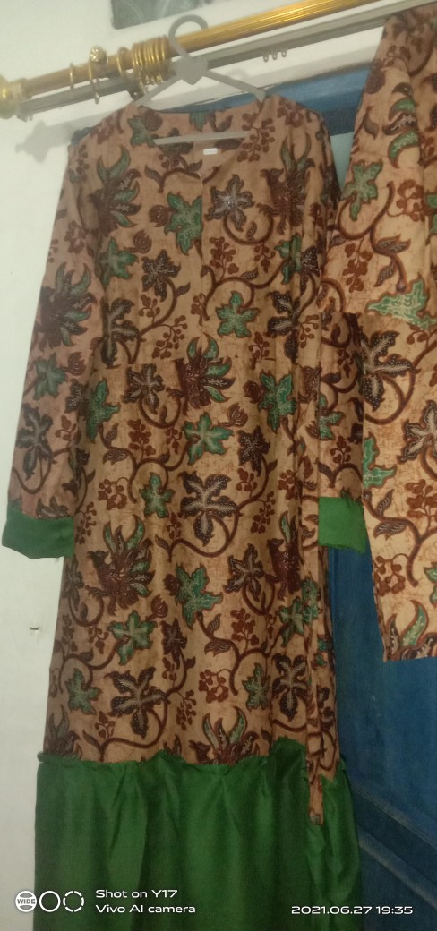 Gamis Batik Manggar,sekar,cantik, Kubis,kupu,padi,daun/cod