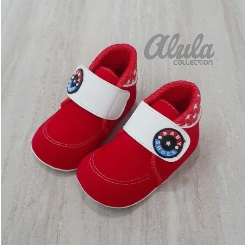 Sepatu Bayi Prewalker Bintang laki laki Dan Perempuan 0-11 Bln Terbaru belum bisa berjalan