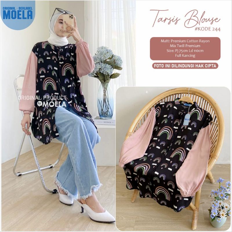 TARSIS BLOUSE LD 110cm // ATASAN WANITA ORIGINAL BERLABEL // BY MOELA-244