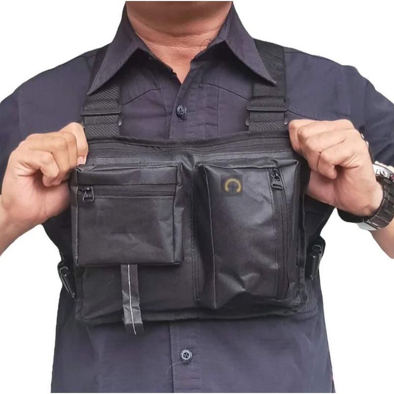 tas dada-tas sepeda-taa motor-tas tutup dada-chest bag-tas rompi dada-tas rompi angin gfd