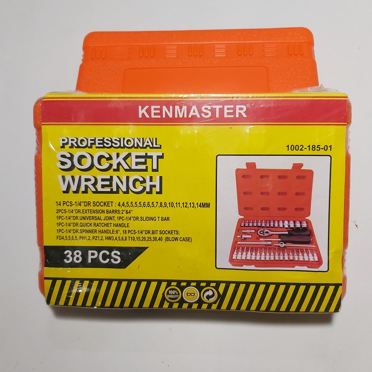 Kunci Sok Sock Set Kenmaster 38 pcs Premium - Kunci Set Socket Shock Wrench Obeng Set Original Kenmaster