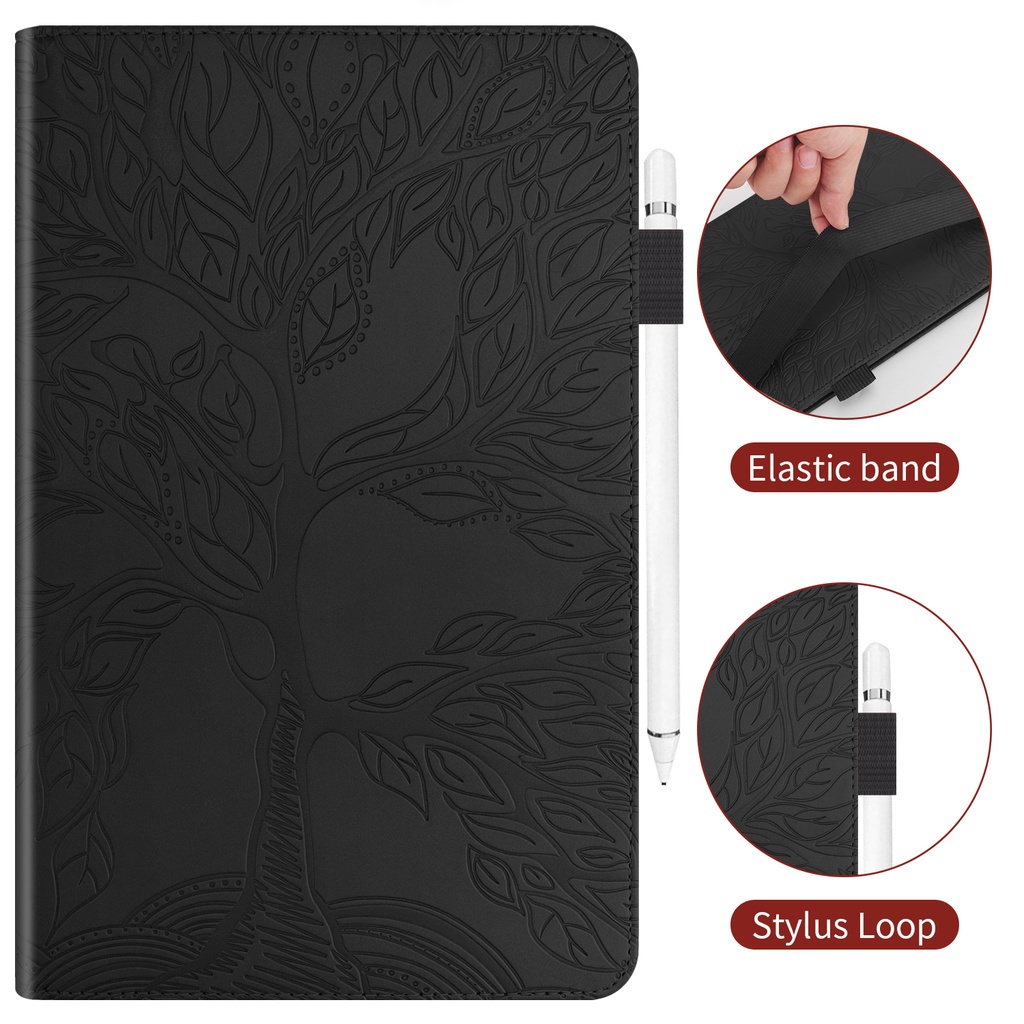 Huawei MatePad 10.4 inch 2020tablet Case Untuk MatePad BAH3-W09 BAH3-AL00 BAH3-L09 3D Tree Style PU Leather Stand Flip Cover Pen Holder