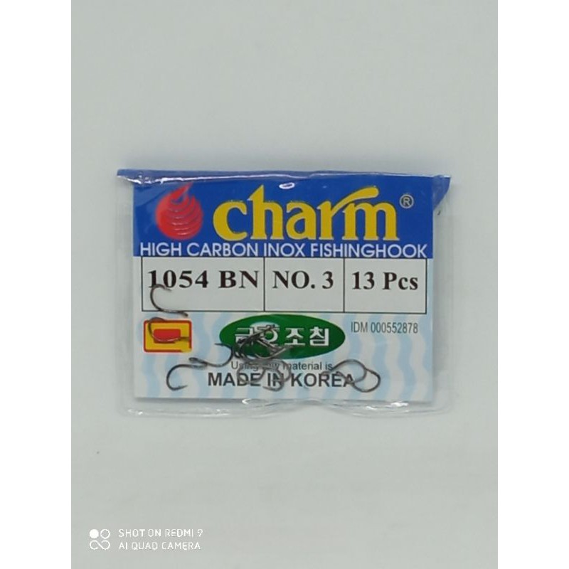 Kail Pancing Charm No.03 (1054 BN) Untuk Ikan Mas