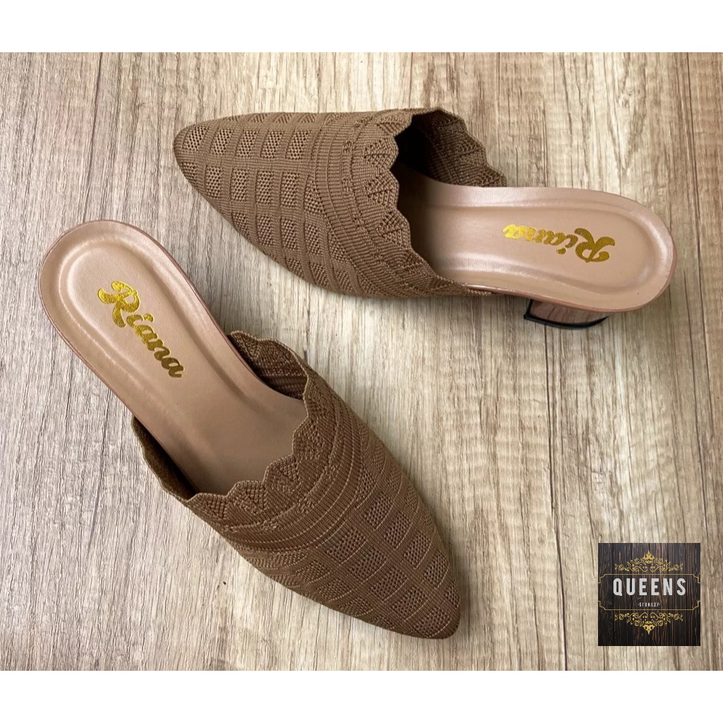 Bergaransi Sandal Slop Rajut 5Cm/ Sandal Slop Rajut Import/ Sandal Wanita Slop Rajut Import 5Cm