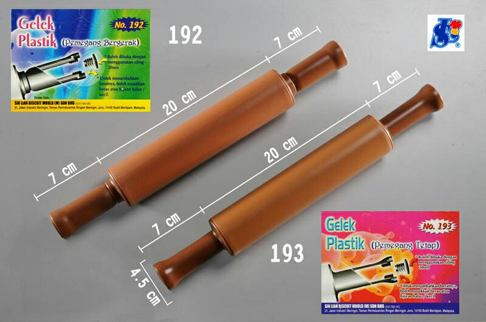Rolling Pin Penggilas Adonan Roti Plastik Sin Lian Malaysia no.192