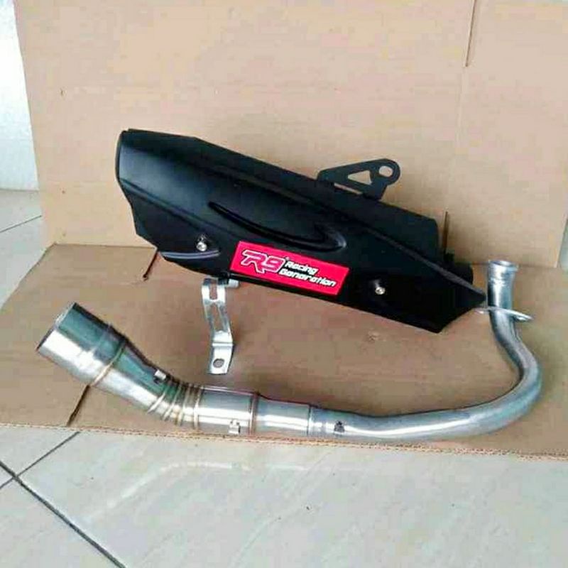 KNALPOT R9 MISANO BEAT STREET SCOOPY MIO J M3 SOUL GT BEAT FI KARBU XEON GT VARIO 125 150