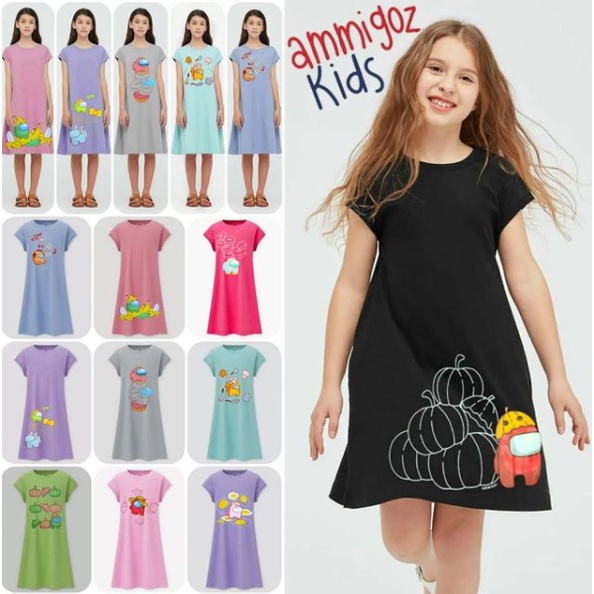 Dress Anak Ammigoz kids Among Us size 4-12 Vol.2