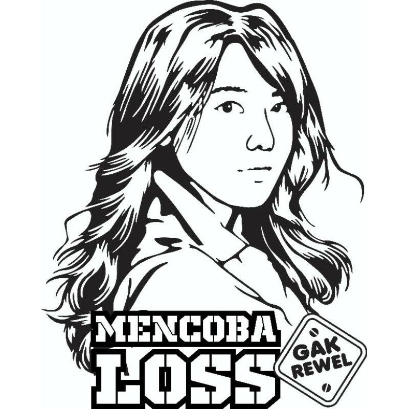 STICKER CUTTING STICKER SILUET WAJAH KABIN/PINTU TRUCK