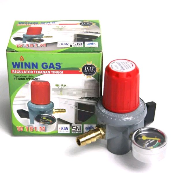 Winn Gas - Regulator + Amper Winn W181M Kompor Gas Tekanan Tinggi