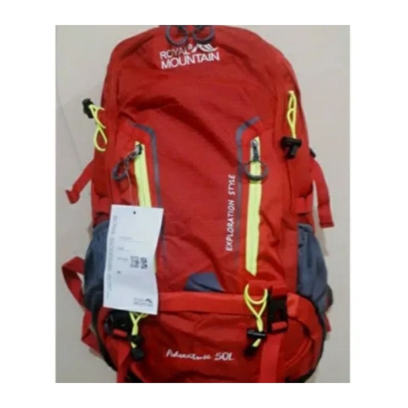 Tas Ransel Gunung Hiking Carrier Daypa Royal Mountain 50 L Original merah