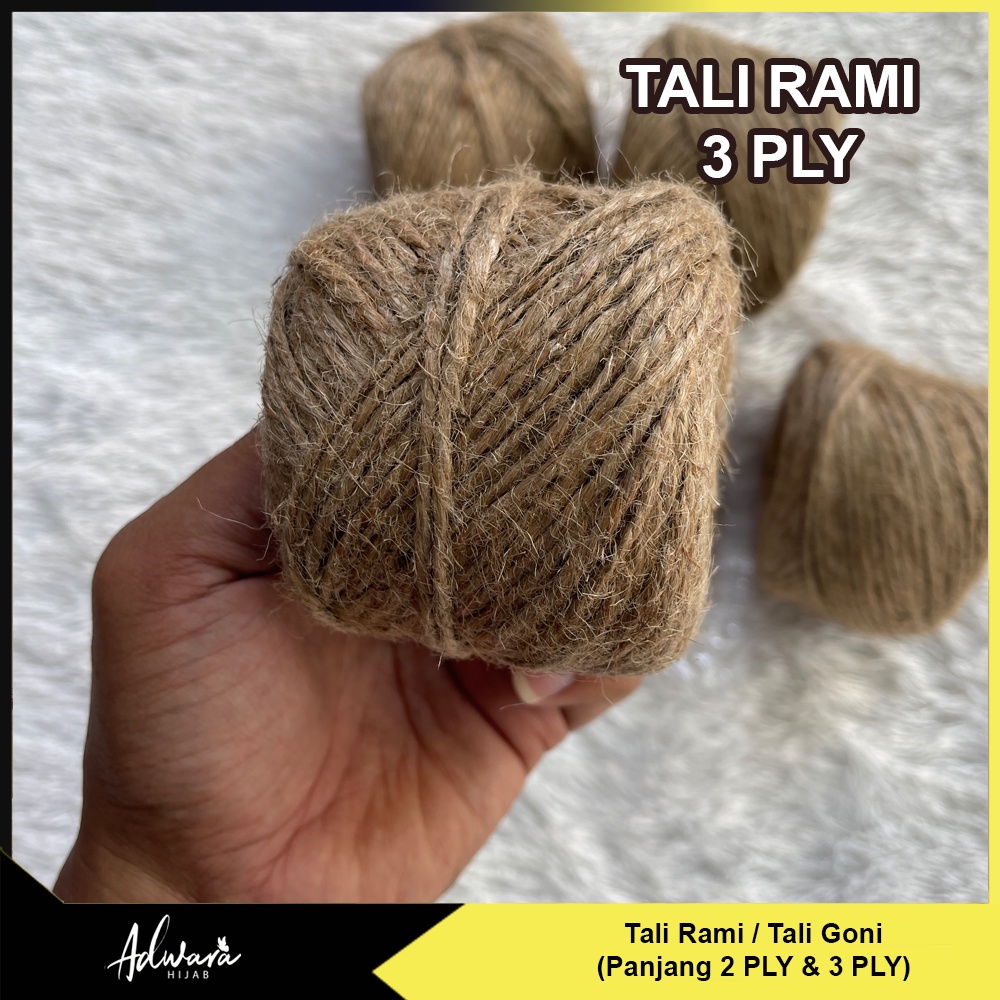 Tali Rami Goni 3 PLY / 2 PLY Panjang 1 Meter