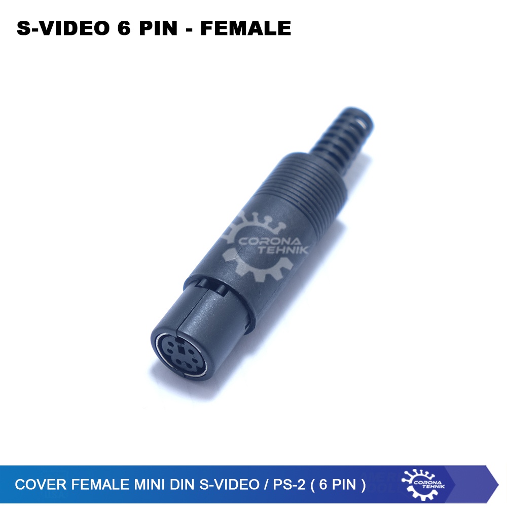 Din S-Video / PS-2 ( 6 Pin ) - Cover Female Mini