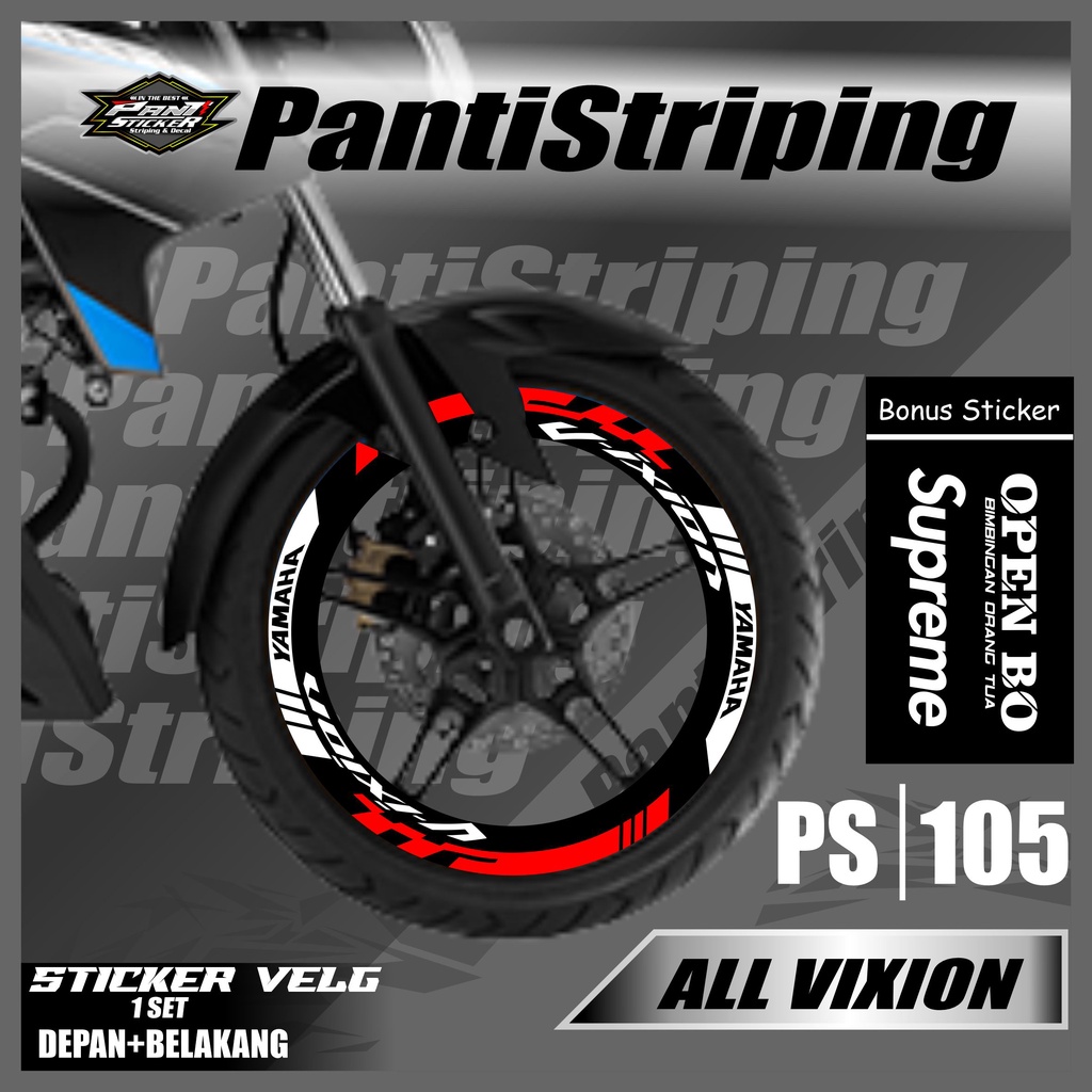 Sticker Velg - Cutting Velg Sticker Cutting Velg Motor All VIXION