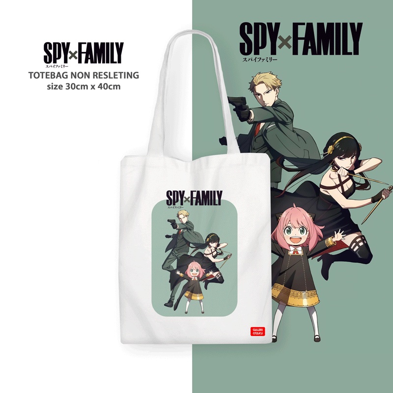 TERBARU SPY X FAMILY TOTE BAG KANVAS ANIME / TOTEBAG KANVAS ANIME PREMIUM / SPY X FAMILY MERCHANDISE