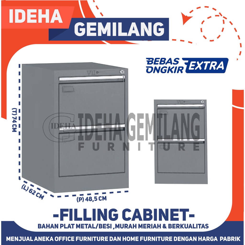 Filling cabinet 2 laci 3 laci dan 4 laci VIP V-302-303-304