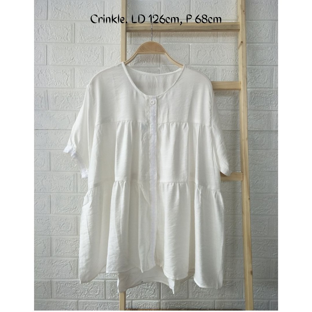 Blouse Crinkle Lengan Pendek