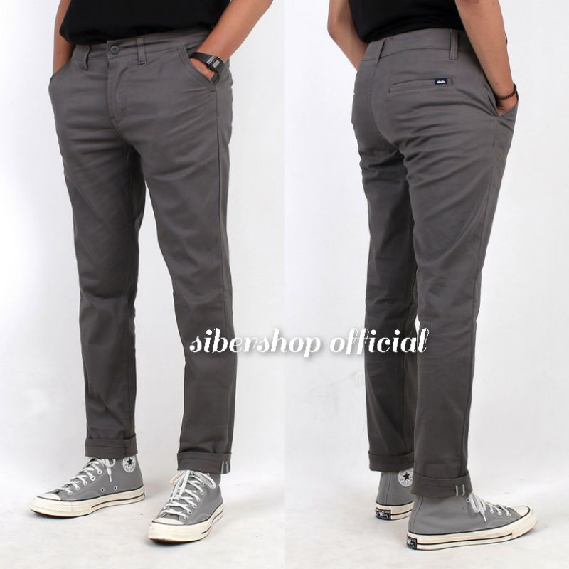 Celana Chino Panjang Pria Celana Casual Bahan Kantor Kerja Berkualitas Premium Size 27-38