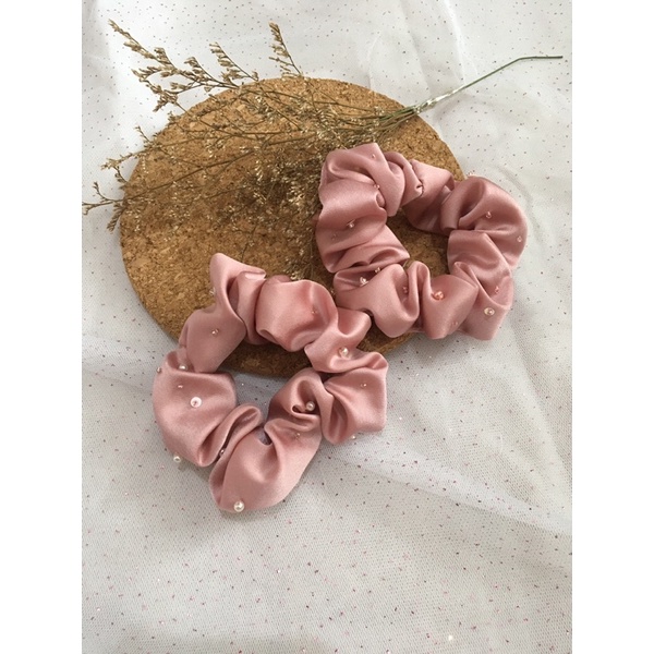 scrunchie payet/iket rambut korea/iket rambut satin