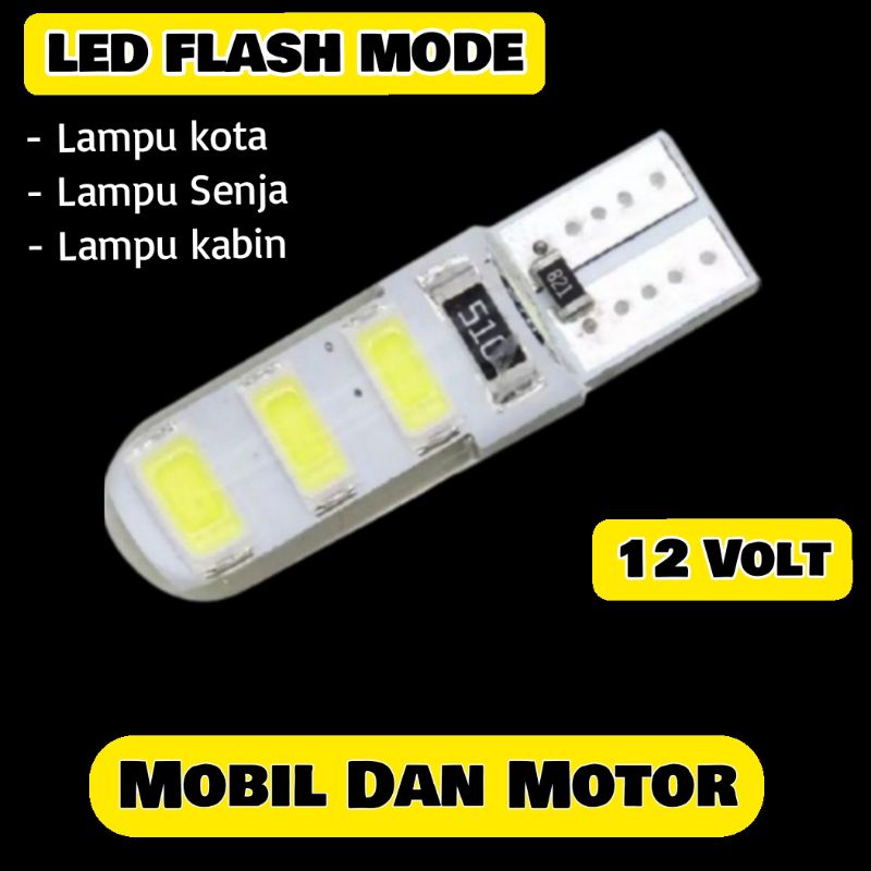 LAMPU SENJA MOBIL CRYSTAL JELLY MODE KEDIP