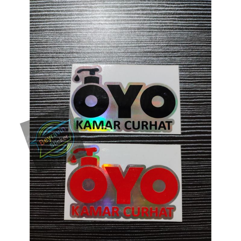 STICKER OYO KAMAR CURHAT CUTTING