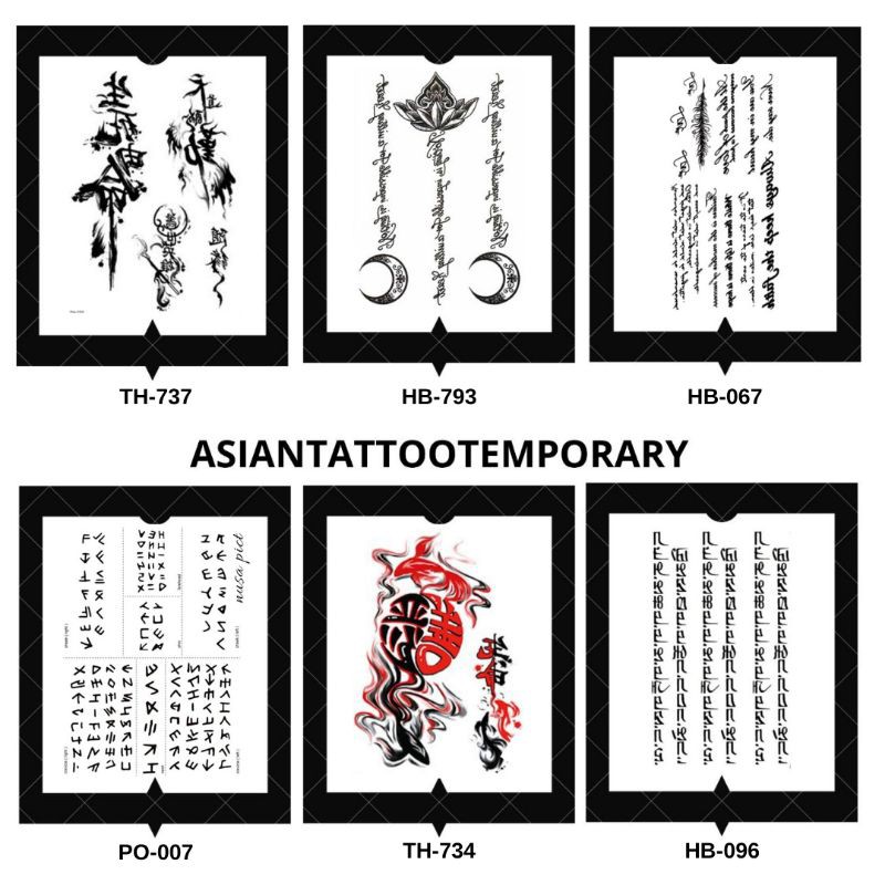 TATO TULISAN BESAR TATTO/asiantattootemporary/stiker tatto tatto temporer/tato temporary ORIGINAL