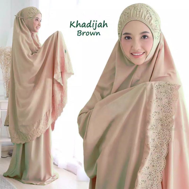 [COD] Mukena Dewasa Renda Khadijah Jumbo Free Tas