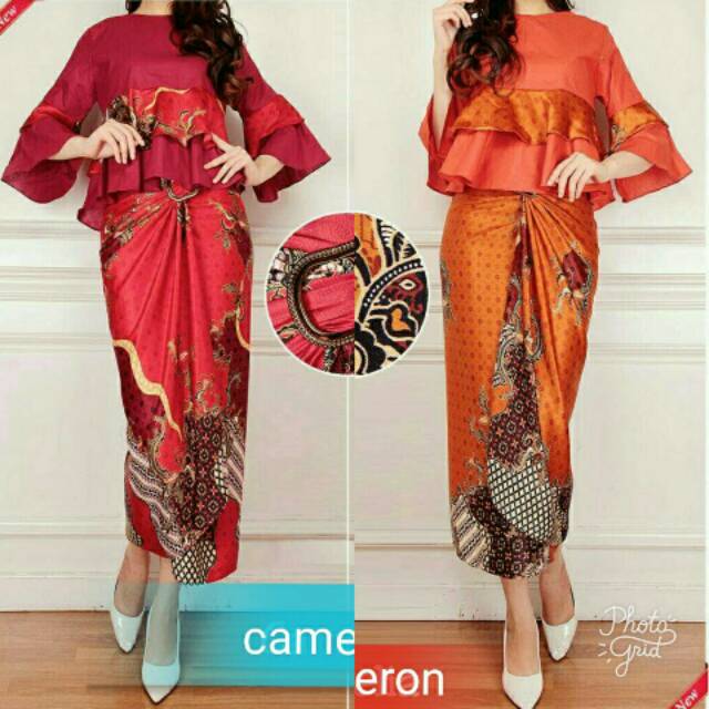 Baju setelan gamis batik setelan wanita batik fashion baju gamis setelan cewek cantik model batik