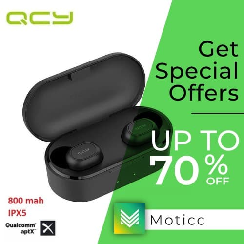 QCY T1X APTX TWS Hi-Fi Headset Earphone Bluetooth 5.0