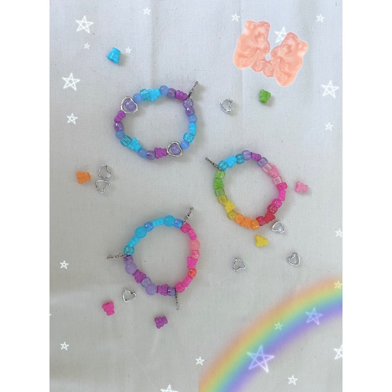 Gelang Manik Gummy Bear / Gummy Bear Beads Bracelet