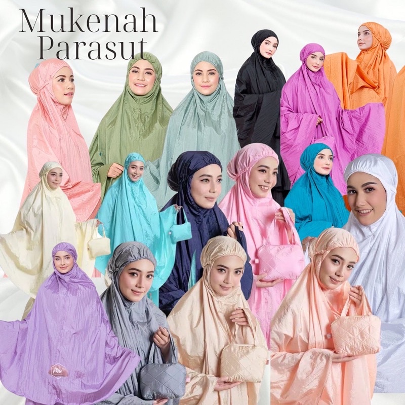 mukenah parasit premium mukena premium parasut traveling mini