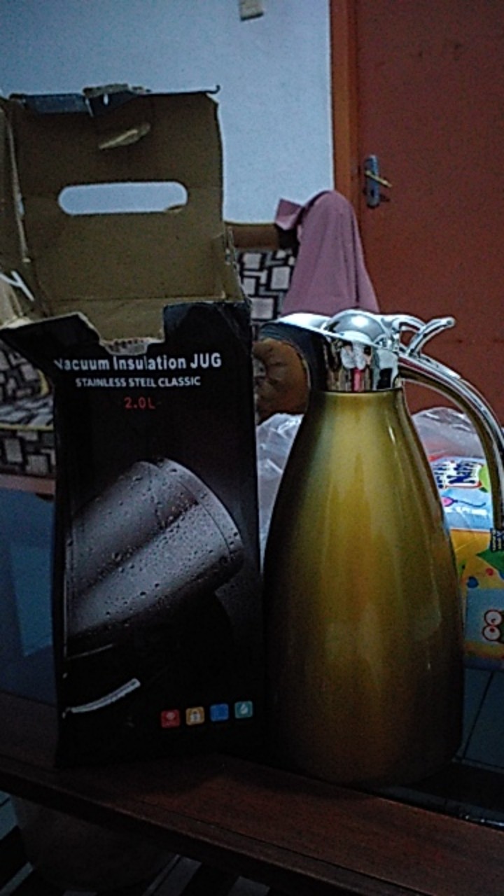 Teko Pinguin Stainless 2 Lt Heat Preservation 2000 Ml Termos Air Minum