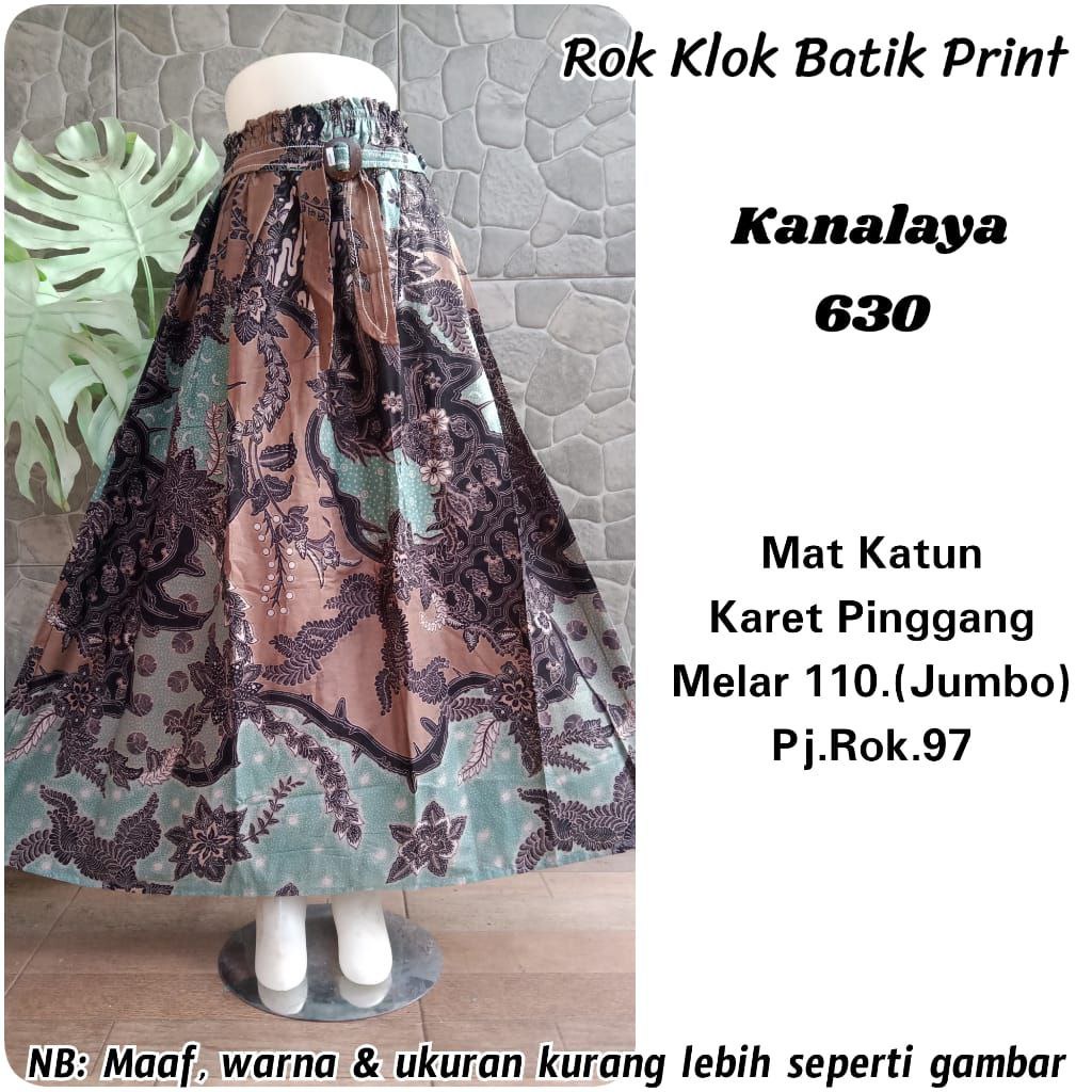 (Dijamin RealPict) Rok Batik original Pekalongan garansi harga termurah Rok Klok Modern By BellaQ-8