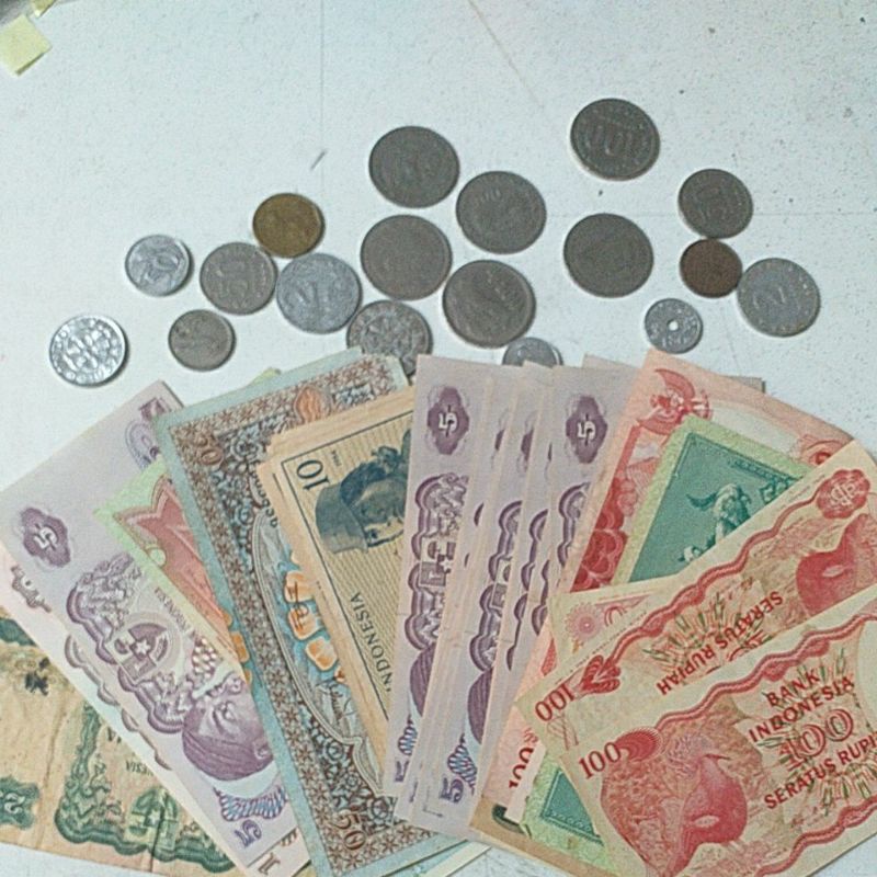 set koin / uang kertas indonesia 1952-1999 mahar nikah | koleksi