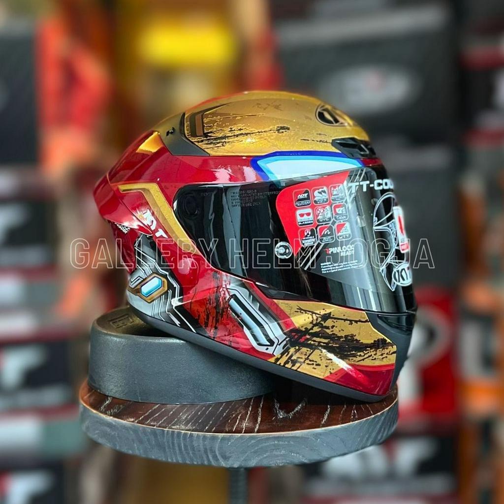 KYT TT COURSE FLAT MARVEL IRON MAN / IRONMAN