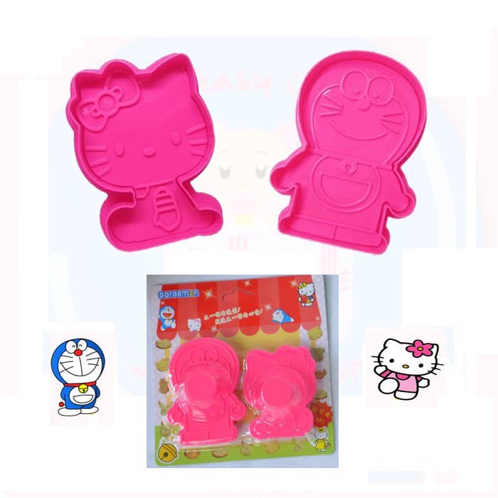 Cetakan Roti Kue Kering Cutter Cookies Karakter Hello Kitty Doraemon Stitch Rilakkuma