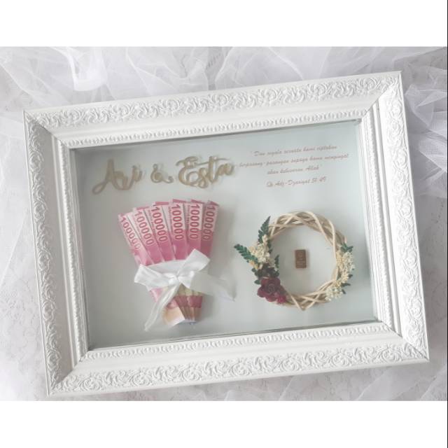 Mahar frame / mahar 3dimensi / mahar nikah / mahar uang