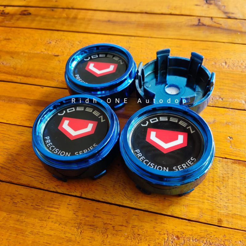 TUTUP DOP VELG MOBIL RACING VARIASI SILINDER CHROME CANDY BLUE