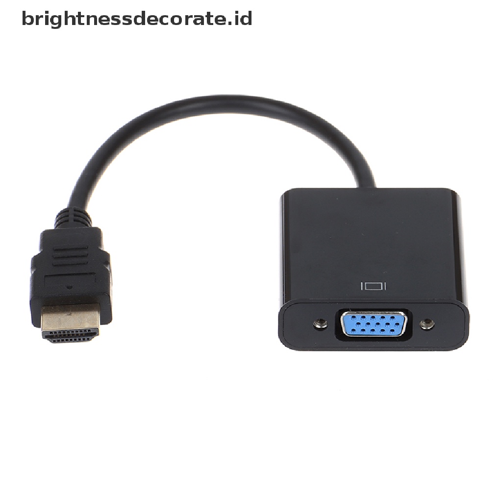 Kabel Adapter Converter Hdmi To Vga Untuk Proyektor Hd Monitor