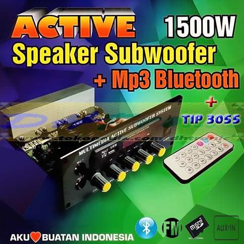 Kit Aktif Tip3055 1500W Pmpo Digital Bluetooth Mp3 Radio Fm Remote Dhtron92 Dijamin